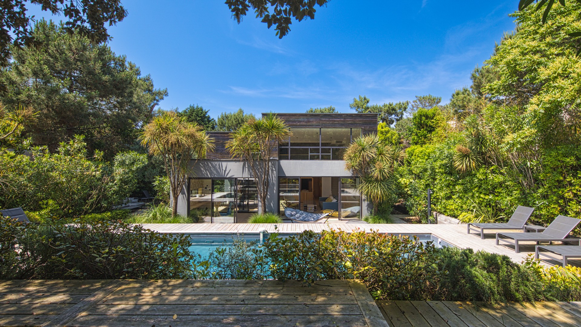 Photo immobilière Villa de luxe Cap Ferret par Gilles Fouquet photographe à Bordeaux