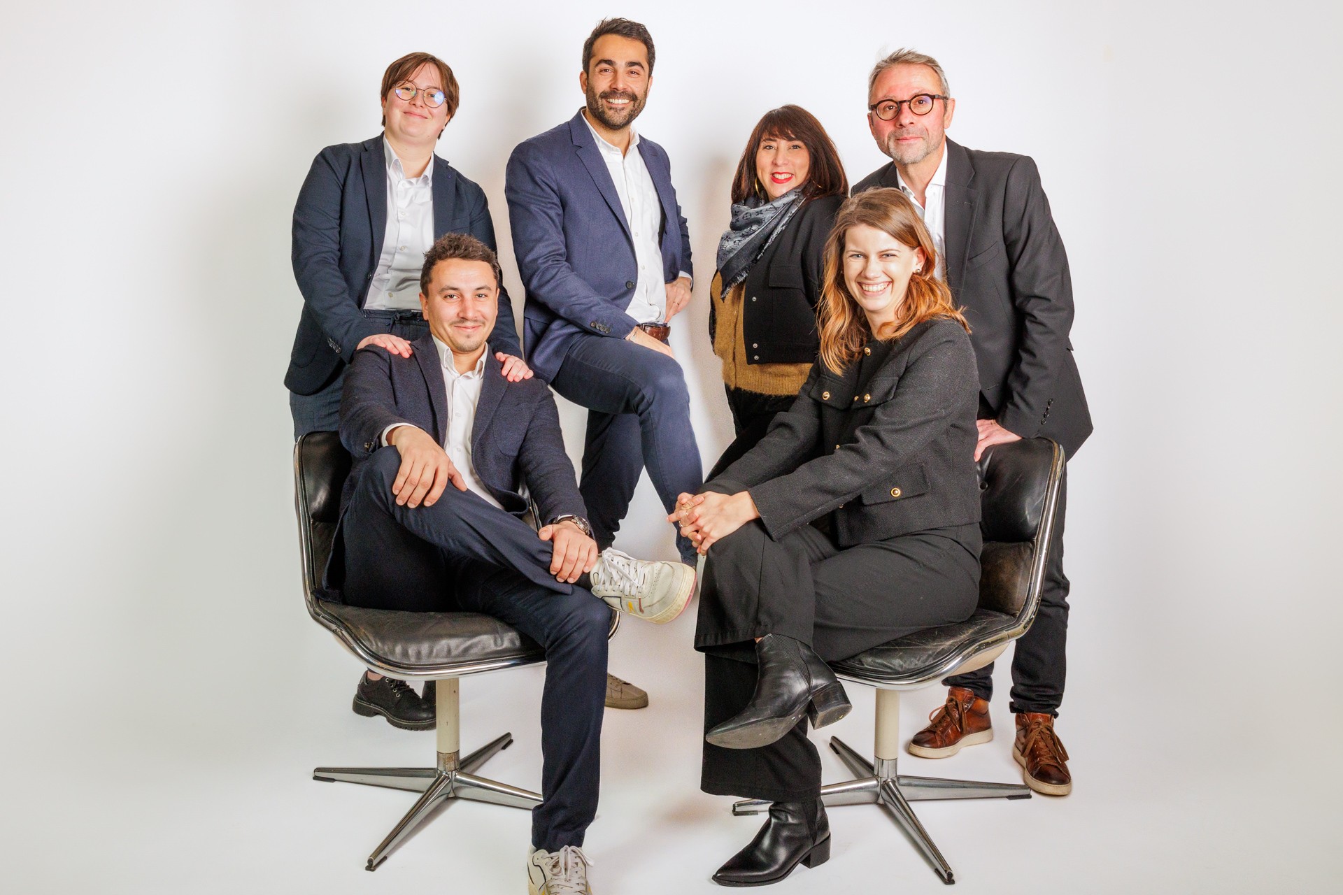 Shooting d'équipe corporate Studio photo Gilles Fouquet à Bordeaux